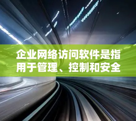 企业网络访问软件是指用于管理、控制和安全保护企业网络访问的一系列工具和解决方案。这些软件或服务可以帮助企业更好地保护其网络资源，确保数据安全，满足合规要求。以下是一些常见的企业网络访问软件和解决方案