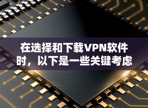 在选择和下载VPN软件时,以下是一些关键考虑因素和步骤,帮助您做出明智的决定 在选择和下载VPN软件时,以下是一些关键考虑因素和步骤,帮助您做出明智的决定