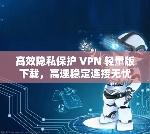 高效隐私保护 VPN 轻量版下载,高速稳定连接无忧 高效隐私保护 VPN 轻量版下载,高速稳定连接无忧