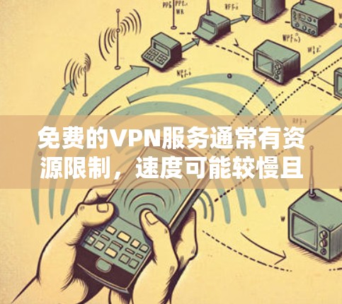 免费的VPN服务通常有资源限制，速度可能较慢且不稳定。虽然有一些免费的VPN服务可以提供基本的加速功能，但它们可能会有广告或限制使用的频率。以下是一些可以考虑的免费VPN服务